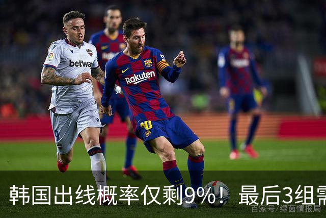 韩国出线概率仅剩9%！最后3组需满足两大愿景 韩媒却已预热淘汰赛